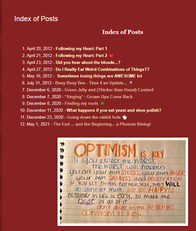 Old Blog Posts